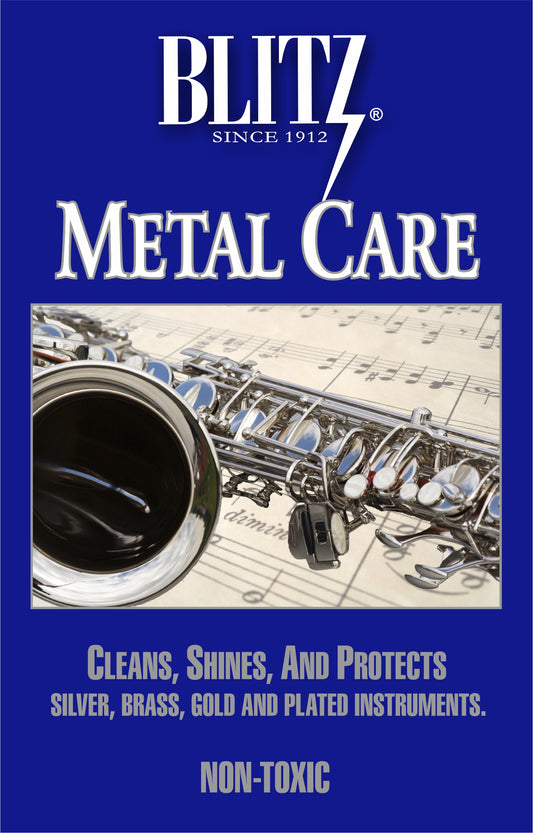 Blitz Metal Care Cloth for Musical Instruments